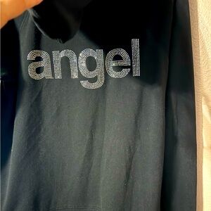Victoria Secret ANGEL hooded sweat jacket w/wings size LARGE
